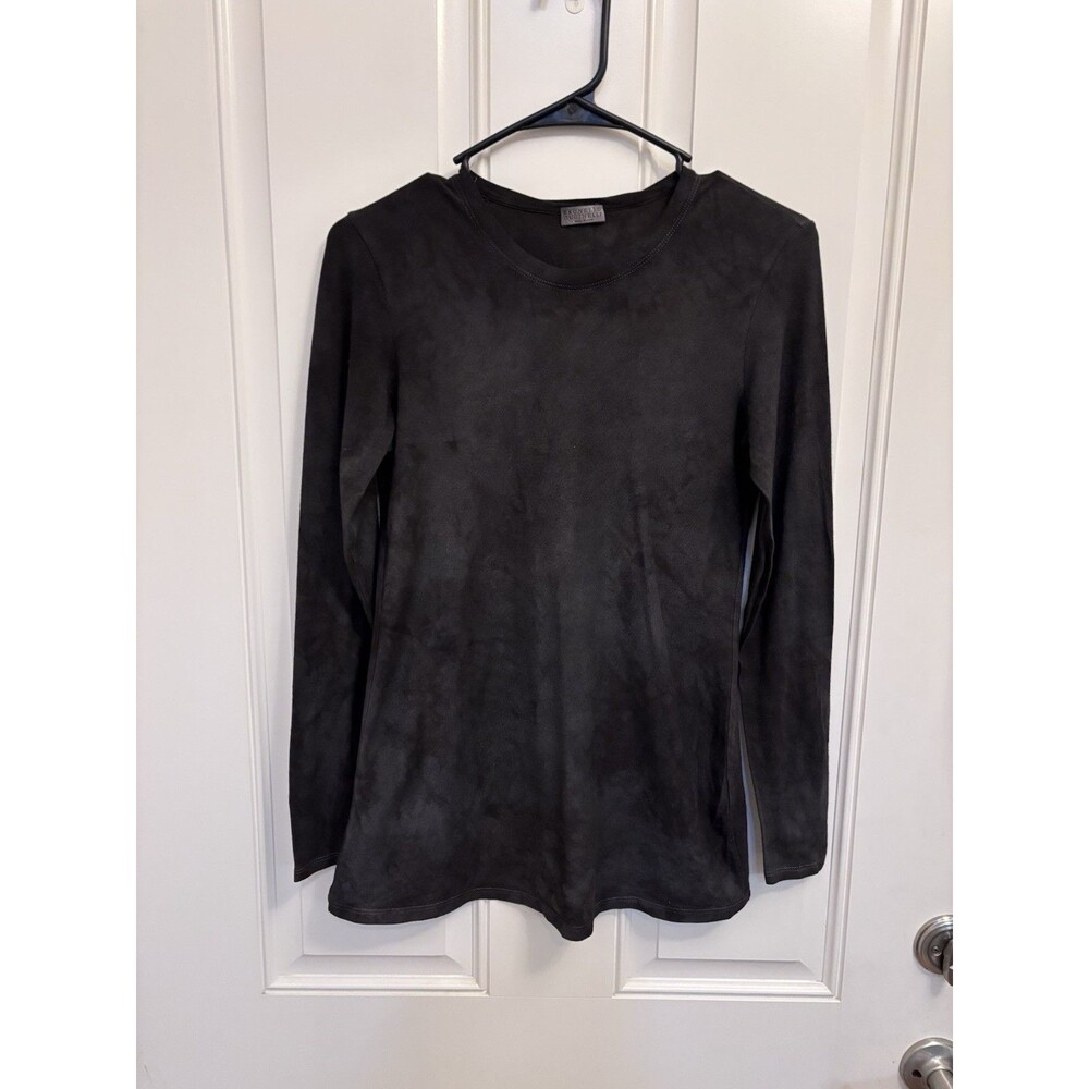 Brunello Cucinelli Womens Grey L/S Lightweight Neck Embellished S Cotton Blend
